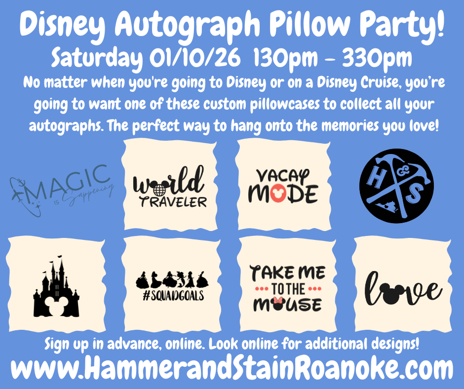 01/10/26 (Saturday) Disney Autograph Pillow Party!! 130pm-330pm