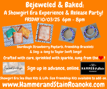 10/03/25 (Friday) Bejeweled & Baked: A Showgirl Era Experience & Release Party!! 6pm - 8pm