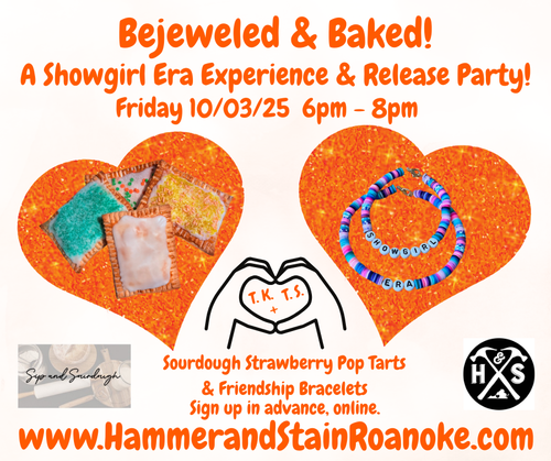 10/03/25 (Friday) Bejeweled & Baked: A Showgirl Era Experience & Release Party!! 6pm - 8pm