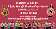 03/07/26 (Saturday) Blossoms & Bellinis: A Tulip Wreath Making Experience! 1030am - 1230pm