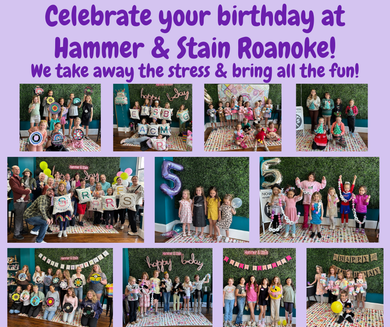 Kids Private Parties--Contact us to check availability & for your custom list of party projects!