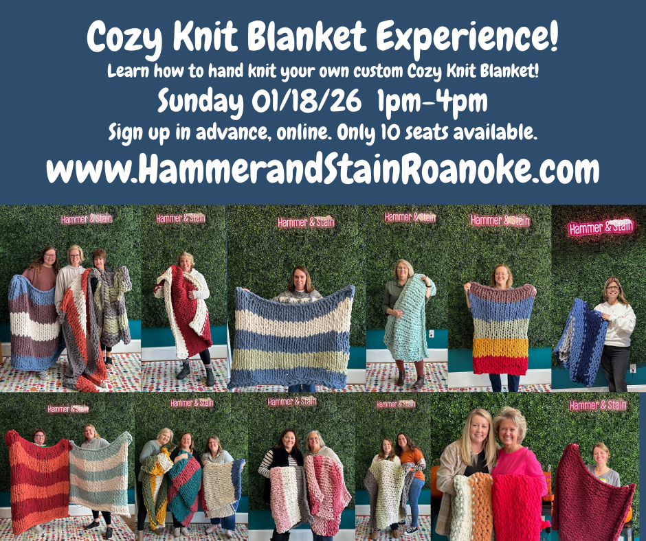 01/18/26 (Sunday) Cozy Knit Blanket Experience! 1pm - 4pm