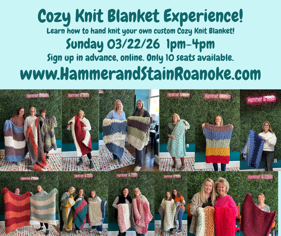 03/22/26 (Sunday) Cozy Knit Blanket Experience! 1pm - 4pm