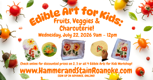 07/22/26 (Wednesday) Edible Art for Kids: Fruits, Veggies & Charcuterie! 9am - 12pm