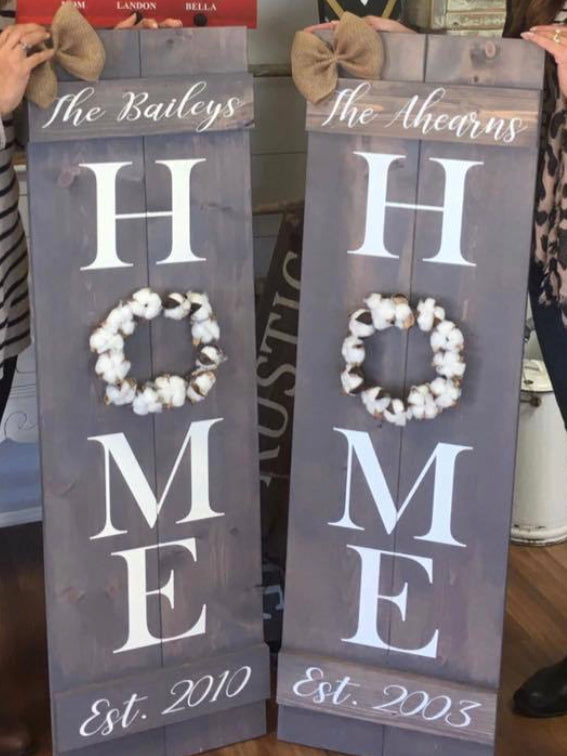 Shutter Home Sign