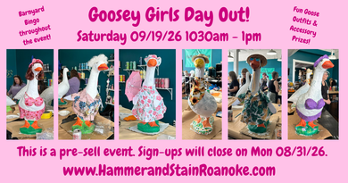 09/19/26 (Saturday) Goosey Girls Day Out! 1030am - 1pm