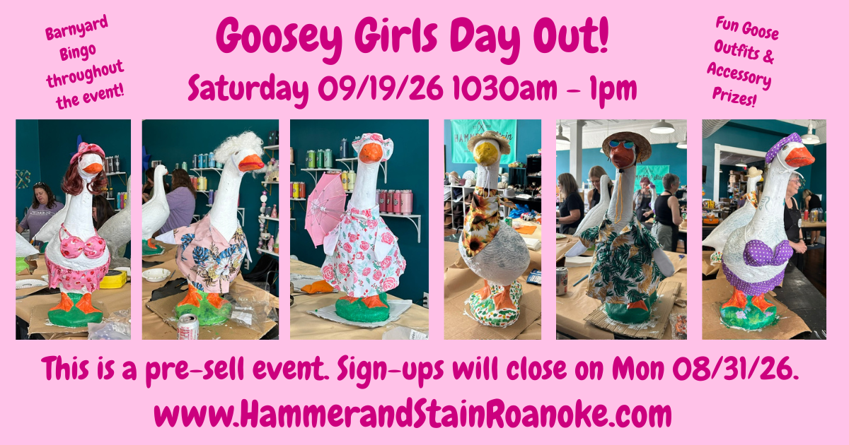 09/19/26 (Saturday) Goosey Girls Day Out! 1030am - 1pm