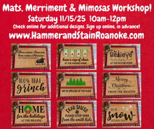 11/15/25 (Saturday) Mats, Merriment & Mimosas Workshop! 10am - 12pm