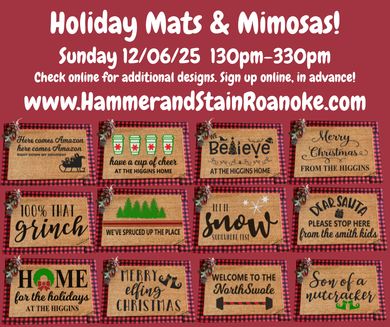 12/06/25 (Saturday) Mats & Mimosas! 130pm - 330pm