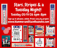 05/19/26 (Tuesday) Stars, Stripes & a Tuesday Night...A Memorial Day Social! 6pm - 8pm