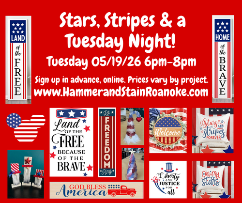 05/19/26 (Tuesday) Stars, Stripes & a Tuesday Night...A Memorial Day Social! 6pm - 8pm