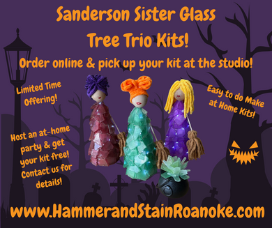 Sanderson Sister Glass Tree Trio Kits! (Make at Home)