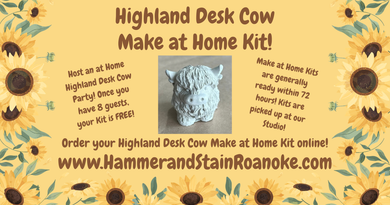 Highland Desk Cow Make at Home Kits!